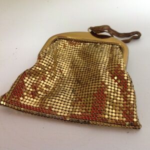 Vintage Whiting Davis Gold Mesh Small Purse